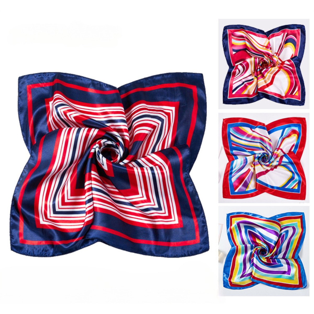 Silk Neck Scarf - Sciarpe di seta quadrate 50 *