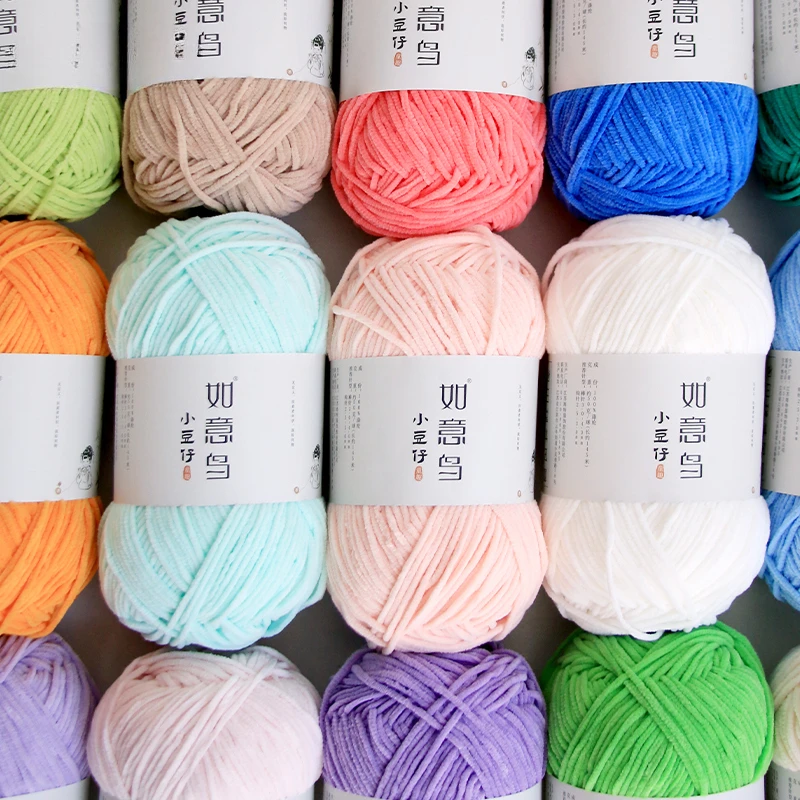 Woven Scarf Blanket - Filato ciniglia sottile da 3 mm,