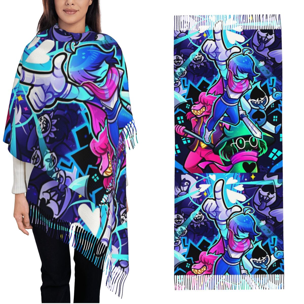 Deltarunes Scialle Avvolge Sci - Pashmina Wrap Large recensione e prezzo