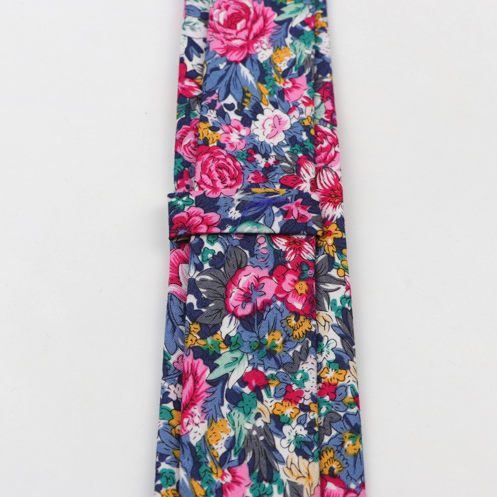 Cravatta a fiori in cotone Cra - Skinny Tie Men recensione e prezzo