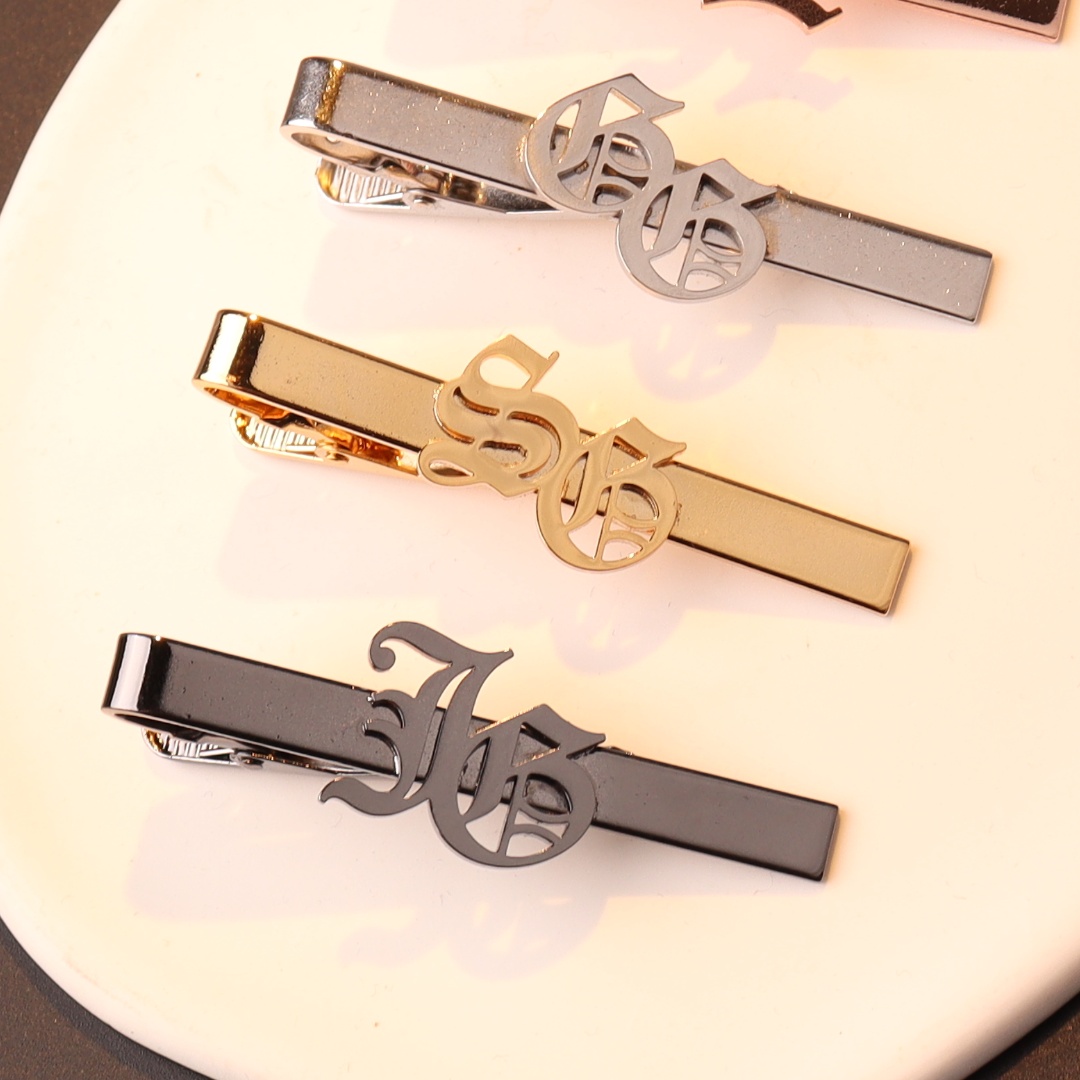 Fermacravatta con iniziali con - Tie Clip Silver recensione e prezzo
